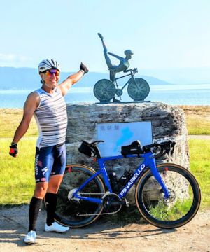 フルビワイチに初挑戦し、総距離200km超えを達成したツジケン。ピナレロF5と共に体力と気力を高め、新しい世界へ踏み出す。
